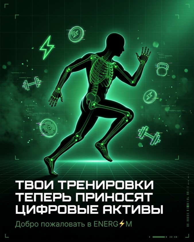 Твои тренировки теперь приносят цифровые активы — ENERG⚡M